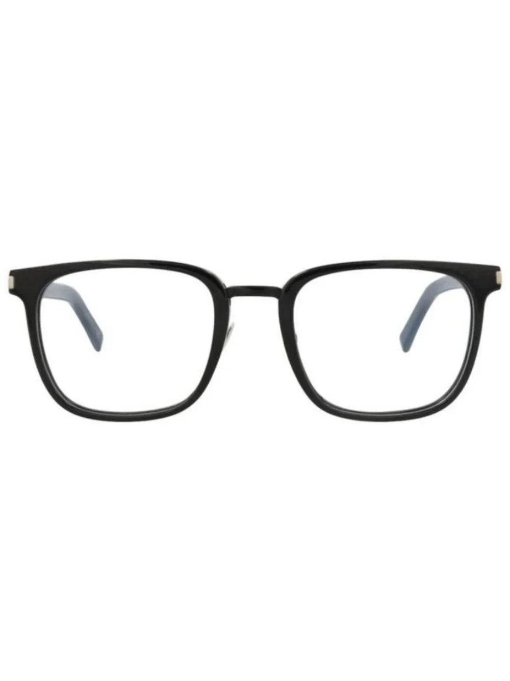 New Saint Laurent Mens Square/Rectangle Black Black Transparent Fashion Designer